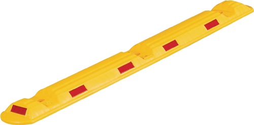 Leitschwelle L1170xB150xH50mm PP gelb mit roten Reflexstreifen