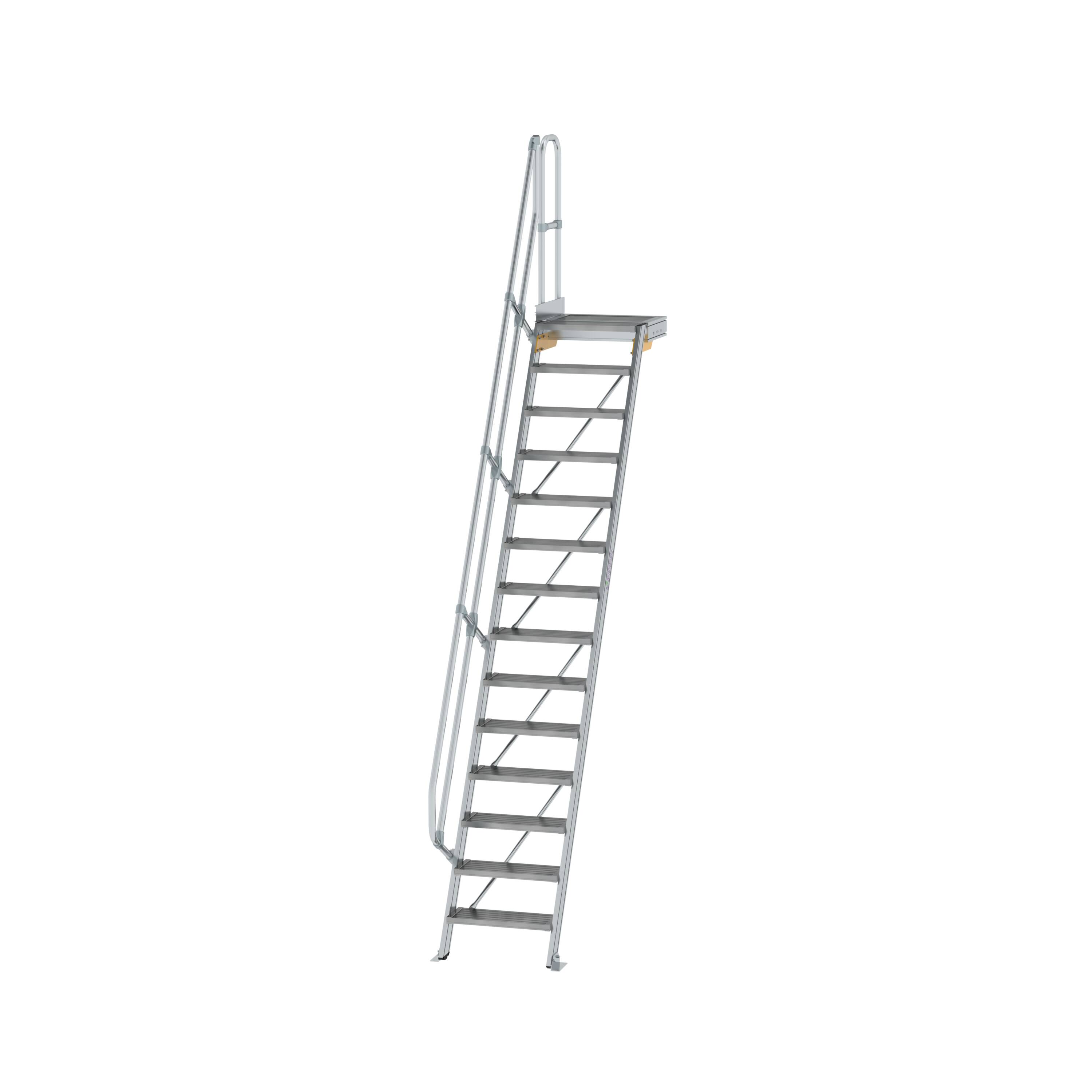 MUNK Treppe mit Plattform 60° Stufenbreite 600 mm  