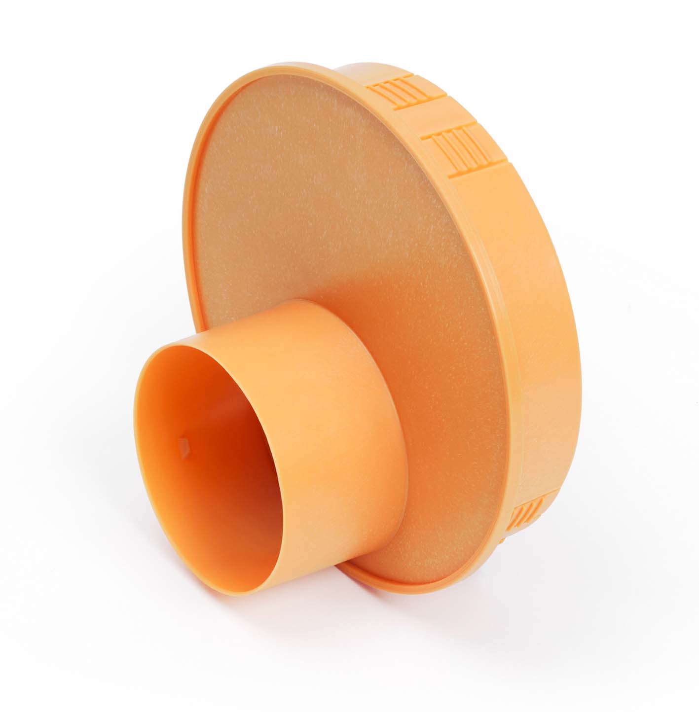 Spülschacht Anschlußstück an Dränrohr und KG-Muffenende DN100