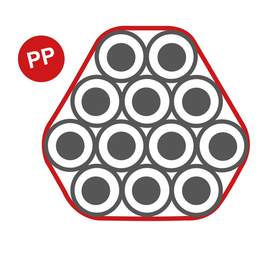 FiberSpeedPlus 12x10x2,0 Rolle=1800m Außenmantel: PP – 0,9mm, Farbe: rot