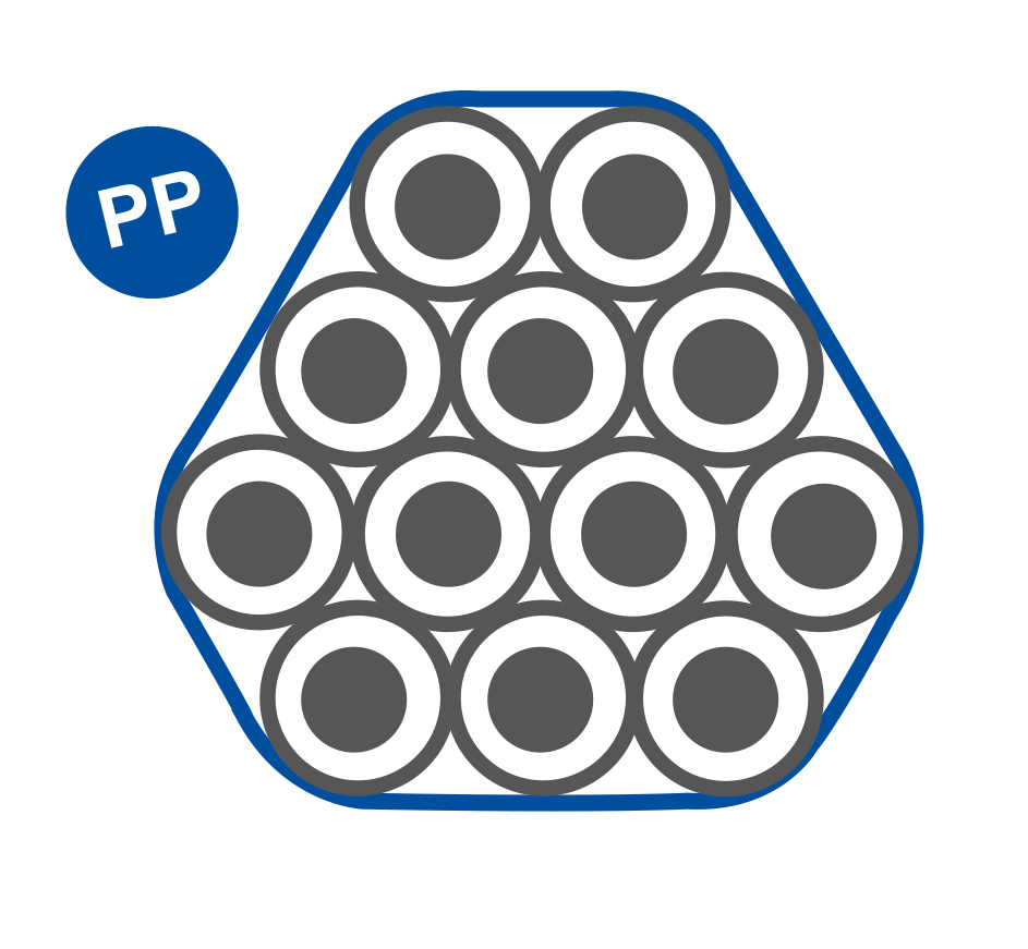 FiberSpeedPlus 12x10x2,0 Rolle=1800m Außenmantel: PP – 0,9mm, Farbe: blau