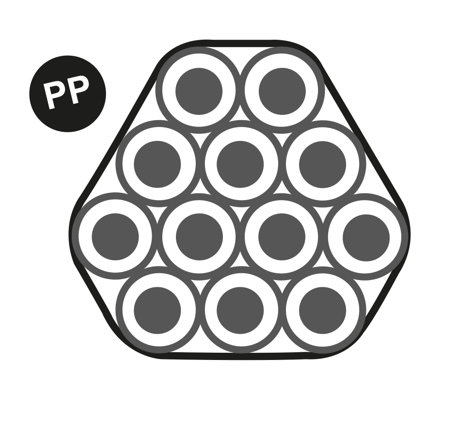 FiberSpeedPlus 12x10x2,0 Rolle=1800m Außenmantel: PP – 0,9mm, Farbe: schwarz