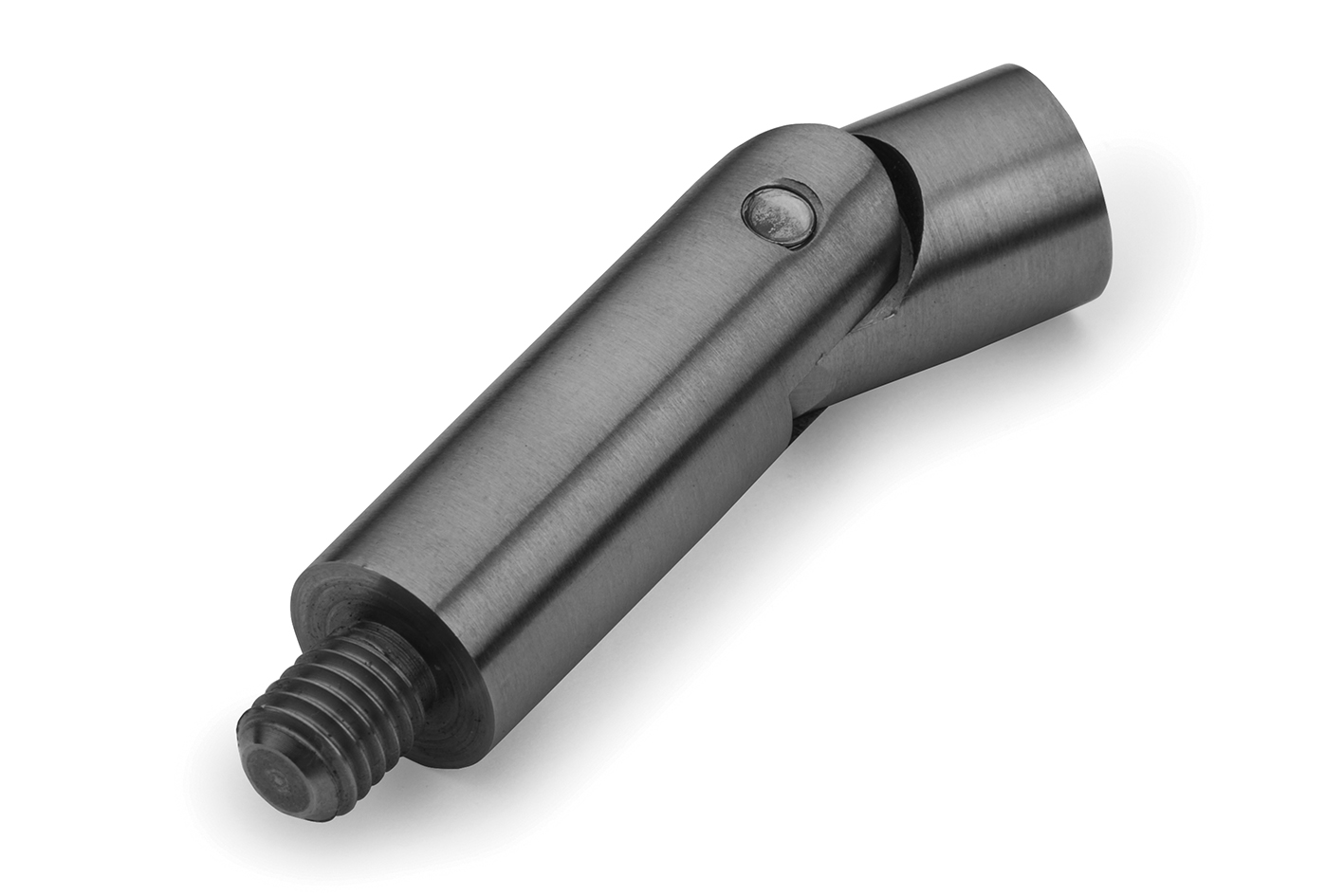 Handlaufträgerstütze mit Gelenk Edelstahl 1.4305 mattpoliert mit Aussengewinde M8 x 10