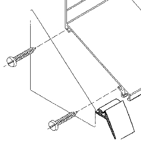 Wandanschlusskappe / Seitenteil für Wandanschlußprofil, pressblank