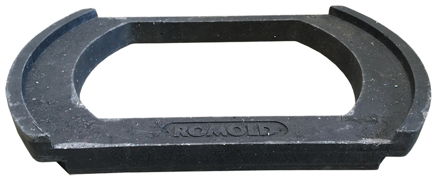 Romold Kunststoffausgleichsring Elcord für Einlaufrost 500 x 300, Bauhöhe 40mm