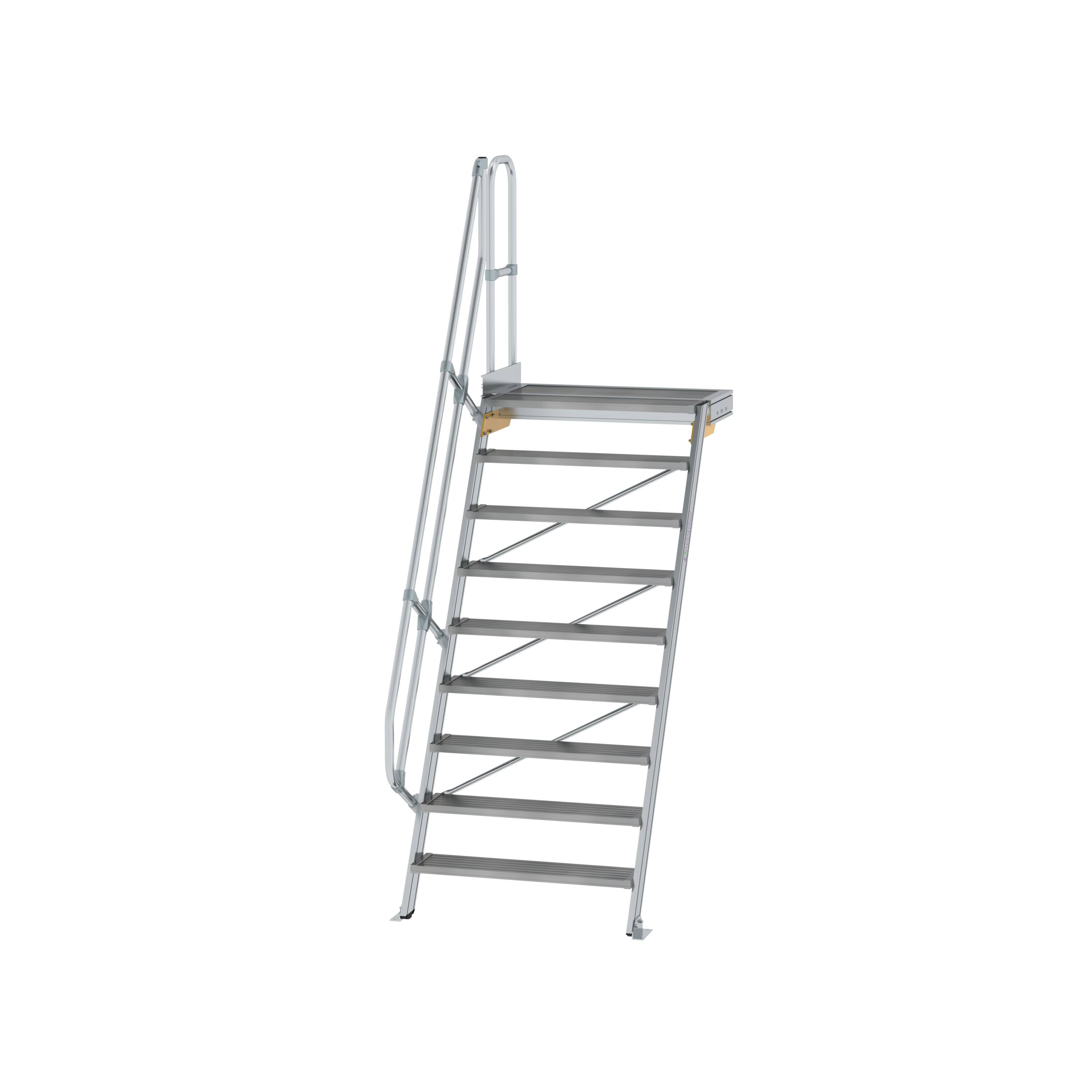 MUNK Treppe mit Plattform 60° Stufenbreite 1000 mm  