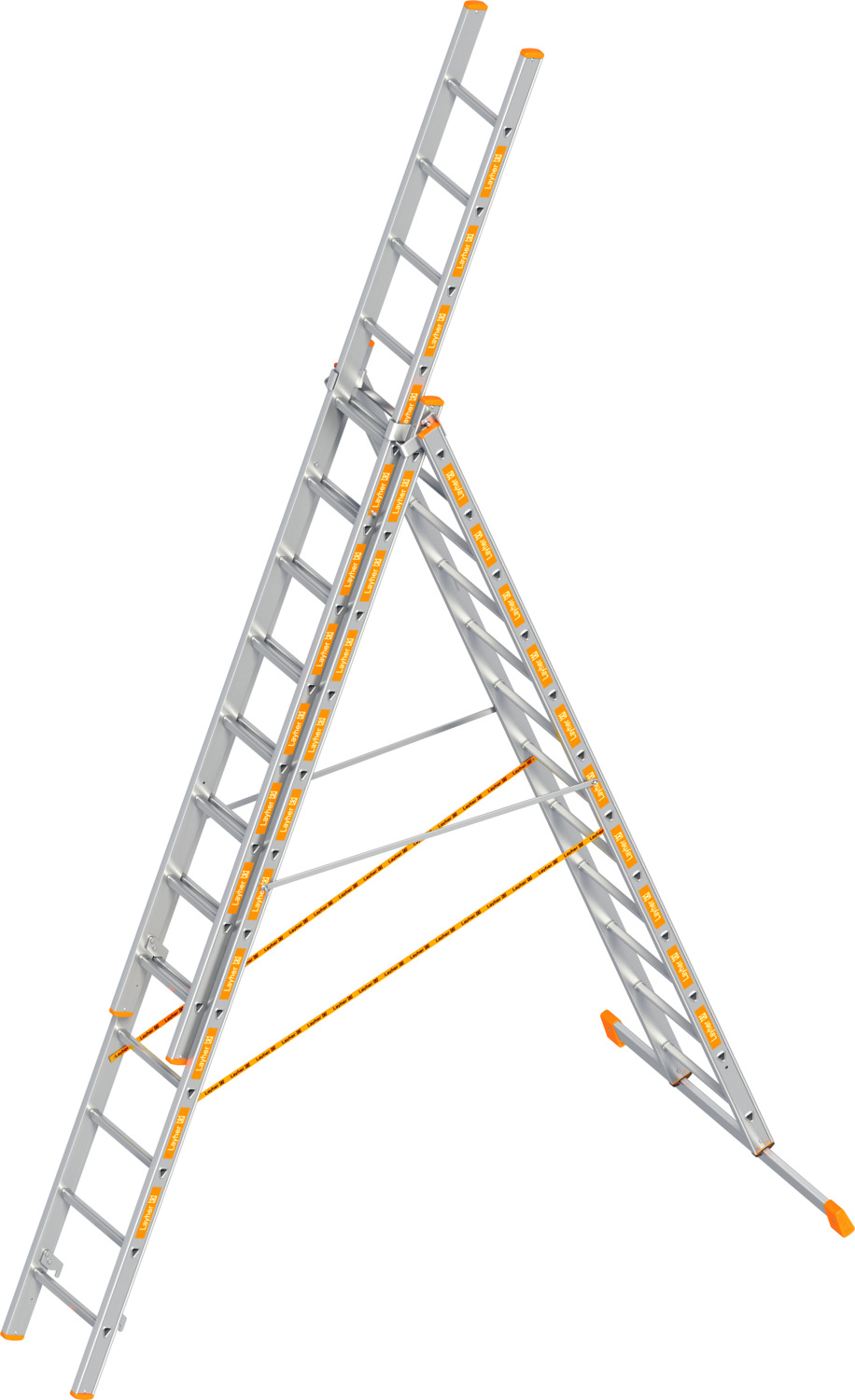 Layher Allzweckleiter 3-teilig TOPIC 1040  
