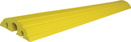 Schlauch- und Kabelbrücke L1500 x B210 x H65 mm Vollgummi gelb