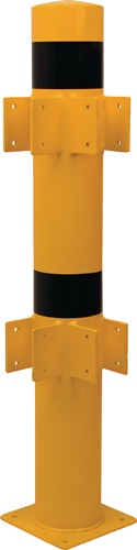 Eckpfosten 90° H1200xØ159mm STA gelb/schwarz für den Innenbereich