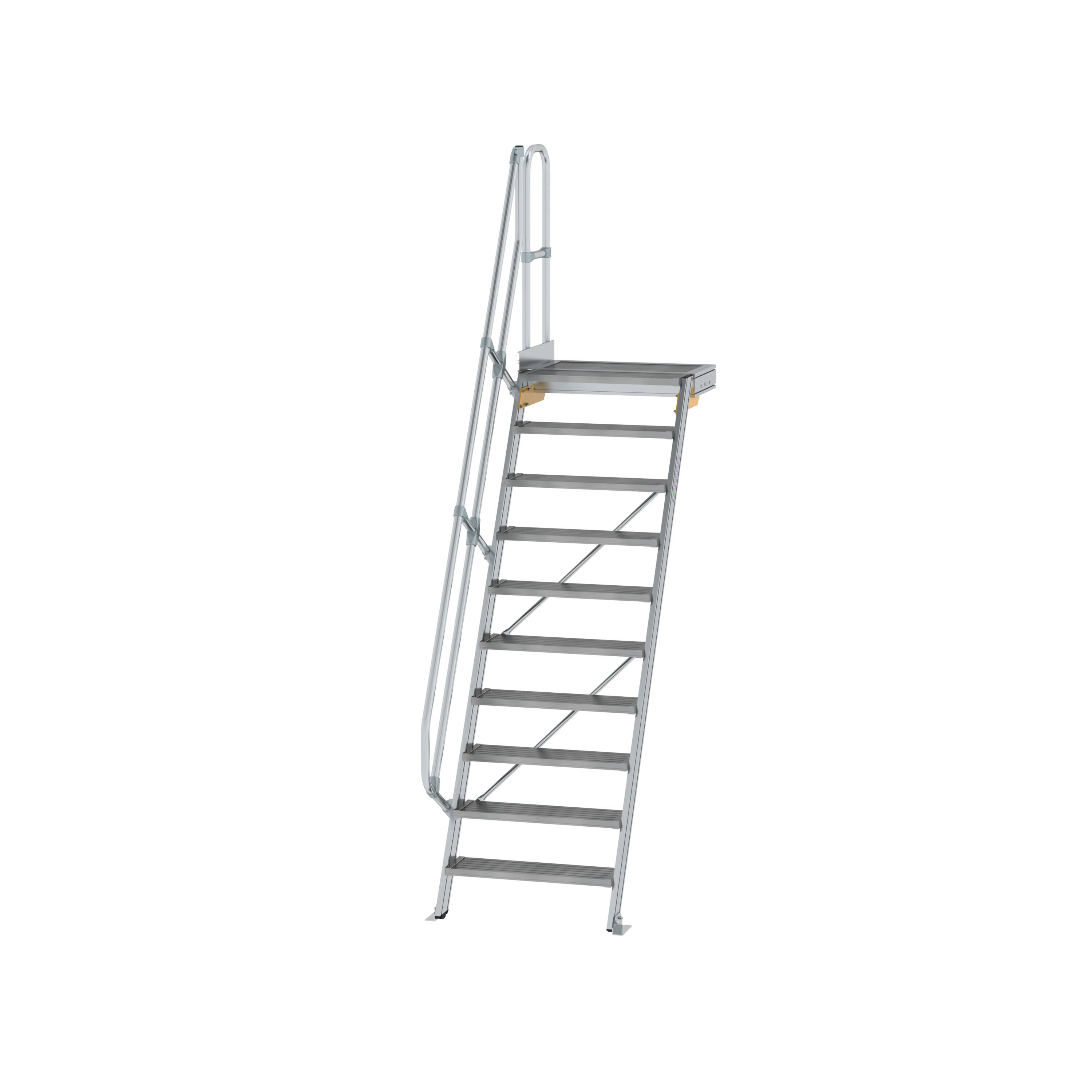 MUNK Treppe mit Plattform 60° Stufenbreite 800 mm  