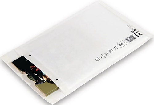 Versandtasche Papier weiß mit Luftpolsterfolie L335 x B210 mm