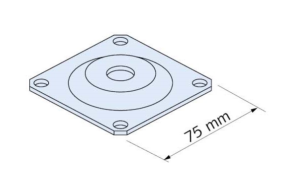 Halfen Metallnagelplatte ohne Schrauben HBS 05 Durchmesser 25 mm