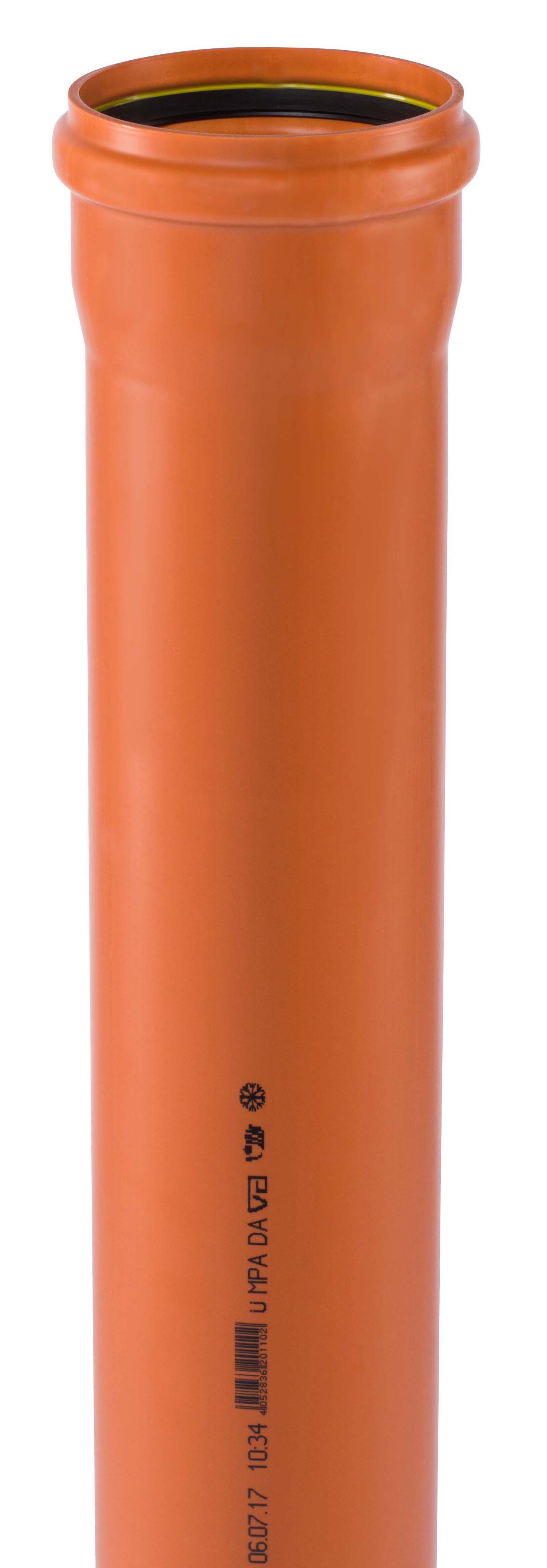 KG-Rohr SN4 PVC-U DN 160 Länge 5 m 160/4,0
