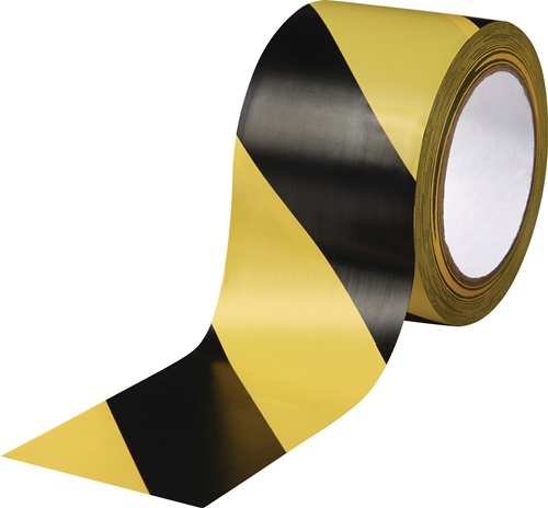 Bodenmarkierungsband Easy Tape PVC schwarz/gelb L.33m B.75mm