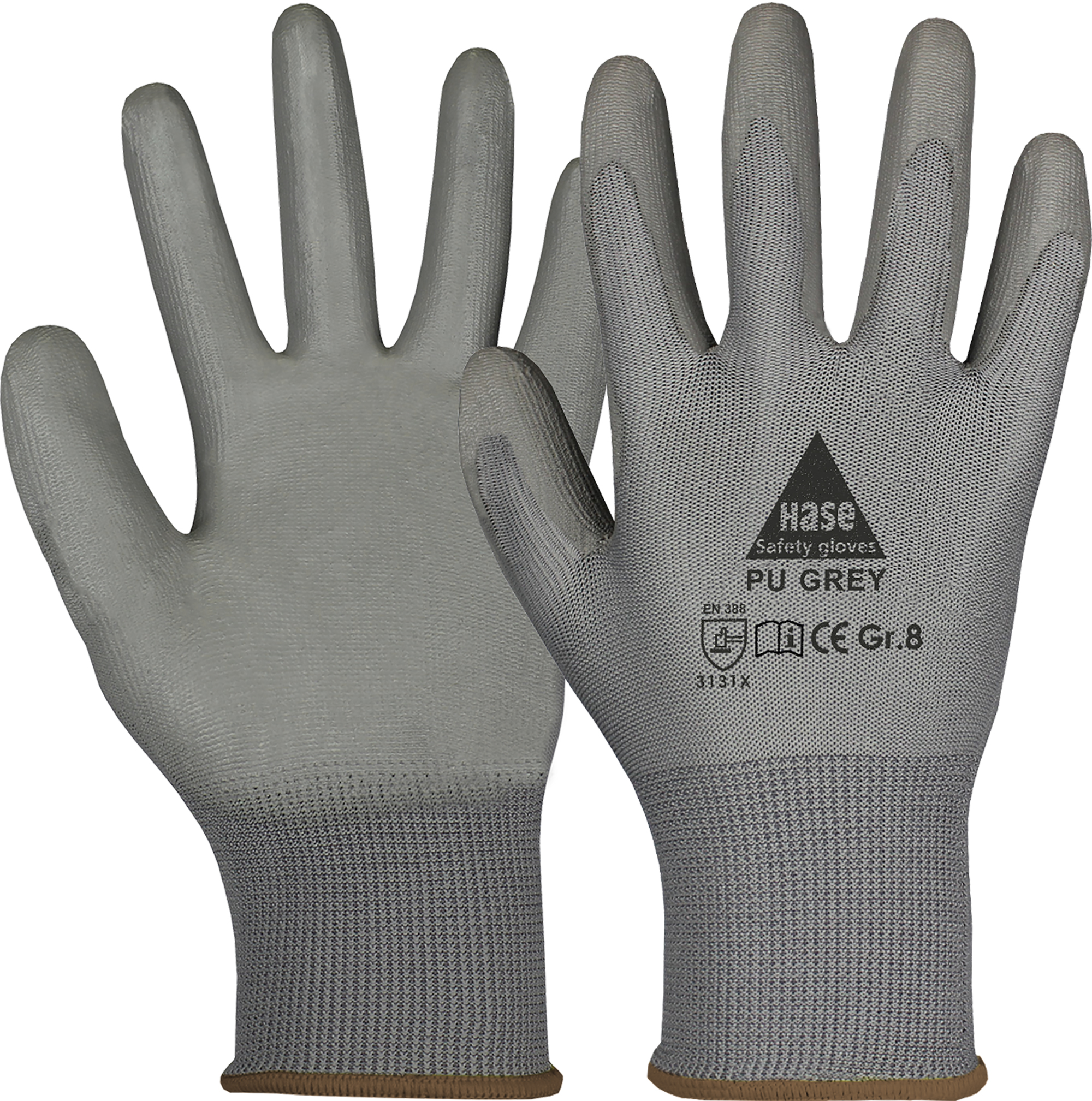 HASE Montagehandschuh "PU Grey" Nr. 509540, VPE: 10 PA