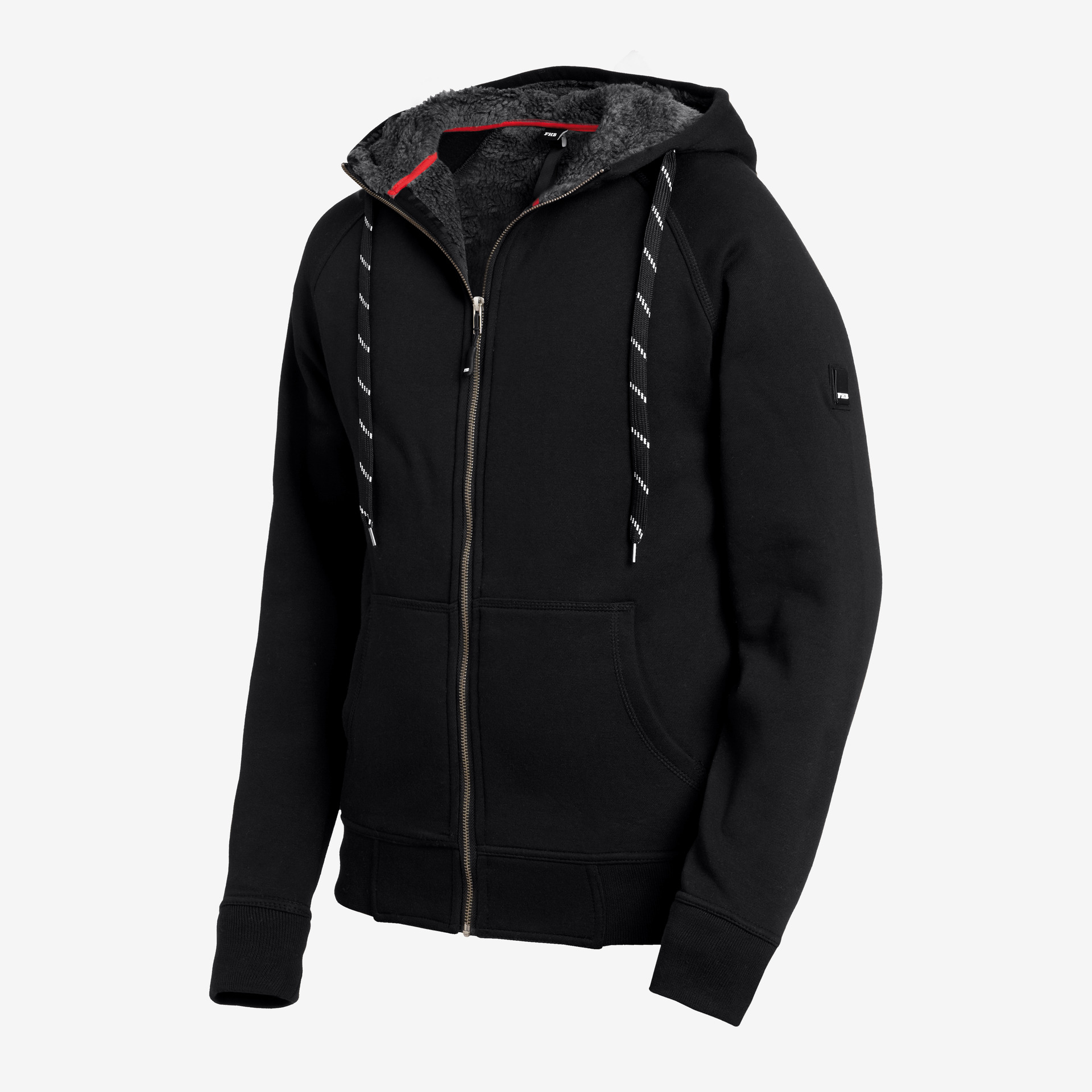 FHB Sweater-Jacke mit Kapuze und Webpelz "JÖRG" Nr. 79293