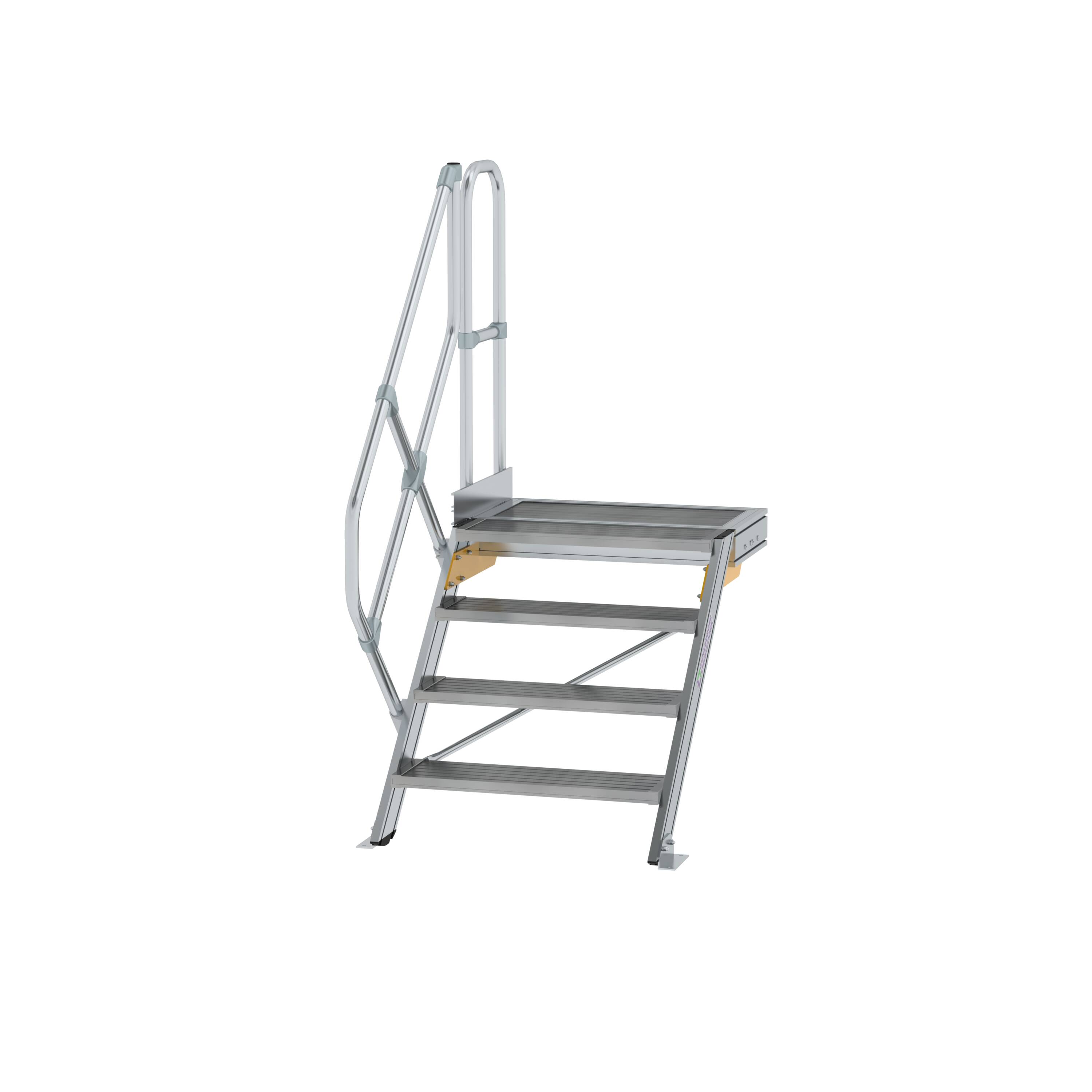 MUNK Treppe mit Plattform 45° Stufenbreite 800 mm  