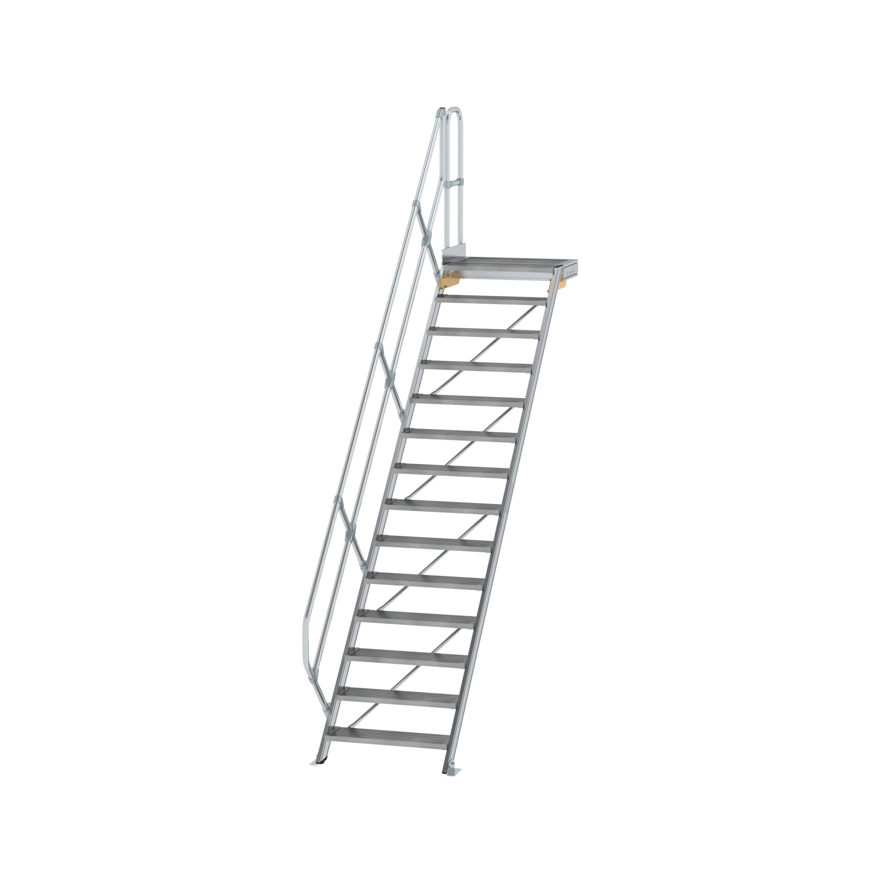 MUNK Treppe mit Plattform 45° Stufenbreite 800 mm  