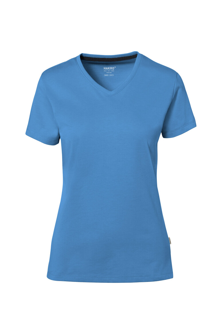 HAKRO Damen-V-Shirt Cotton-Tec No. 169