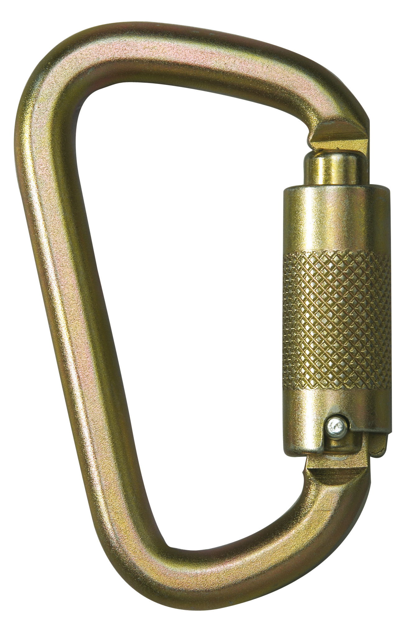 Twist-lock Karabiner Stahl, D-Form  