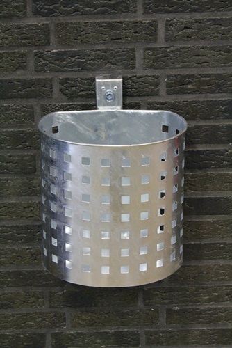 Abfallbehälter H340 x Ø325/230 mm 20l verzinkt gelocht