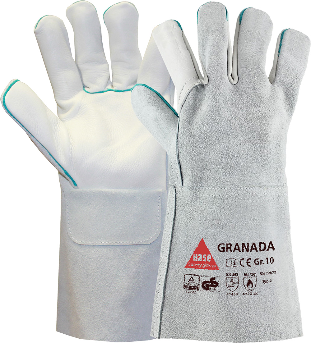 HASE Schweißerhandschuh "Granada" Nr. 100335, VPE: 6 PA