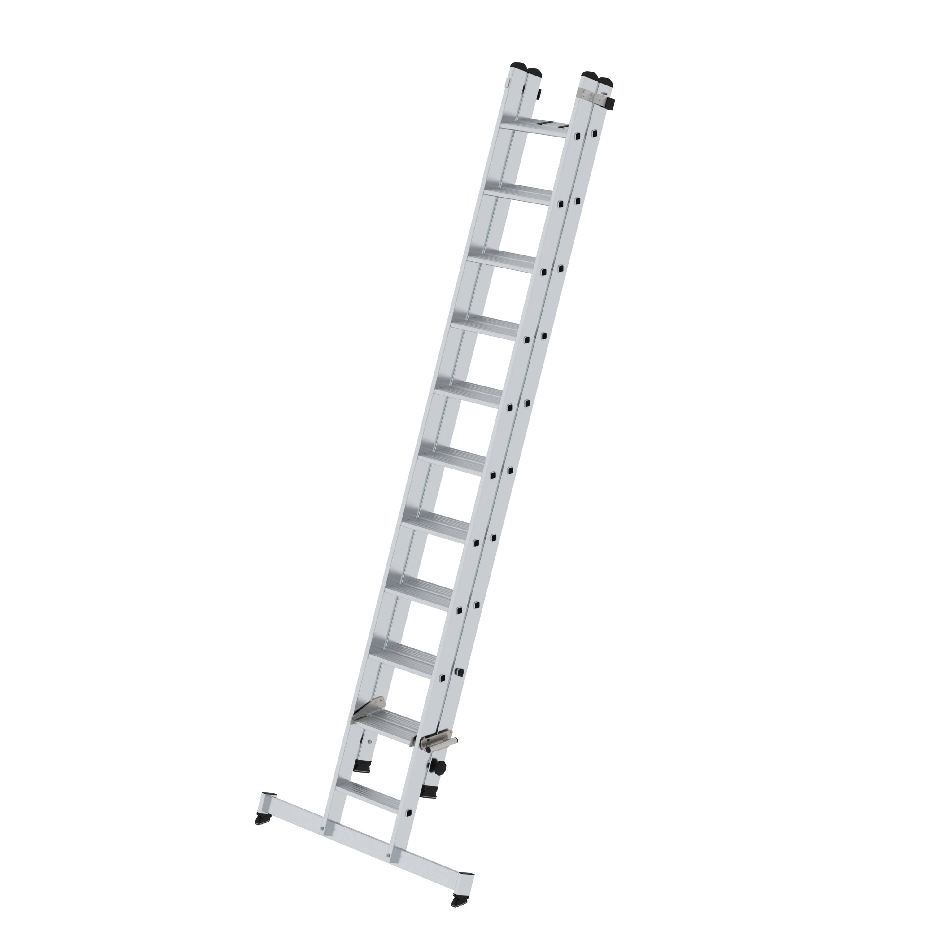 MUNK Stufen-Schiebeleiter 2-teilig mit nivello®-Traverse  