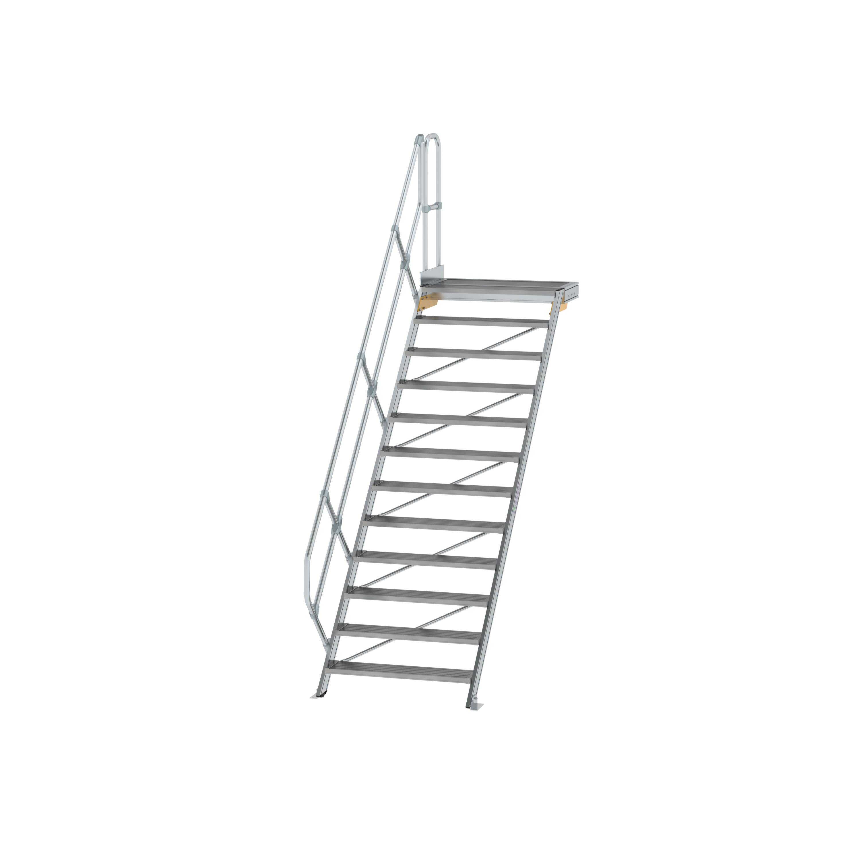 MUNK Treppe mit Plattform 45° Stufenbreite 1000 mm  