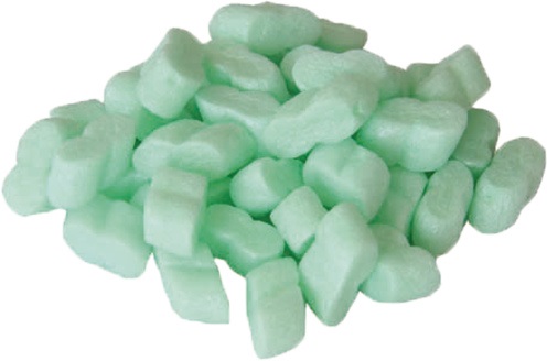 Verpackungschips flo-pak green Polystyren, recycelt ESD 500l