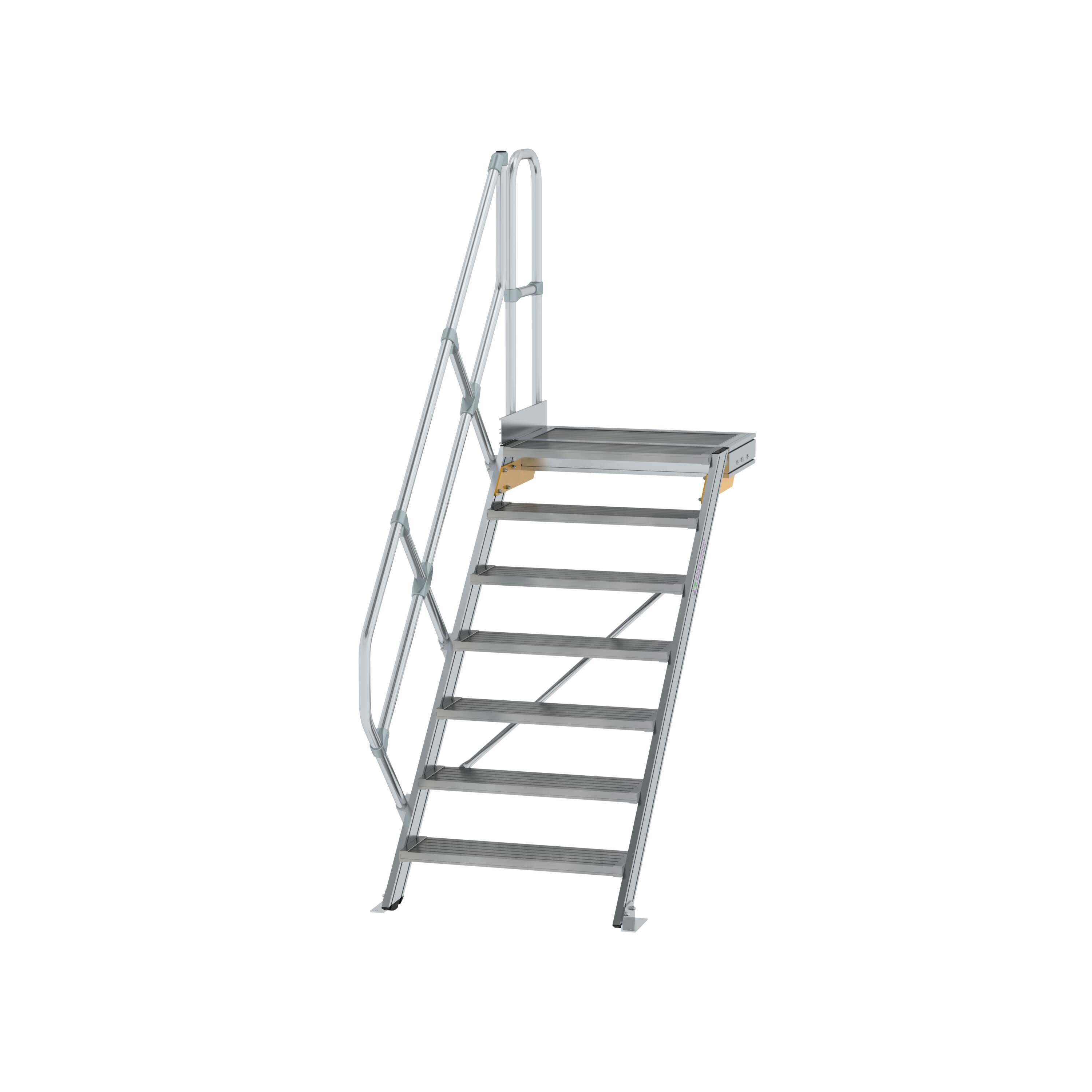 MUNK Treppe mit Plattform 45° Stufenbreite 800 mm  