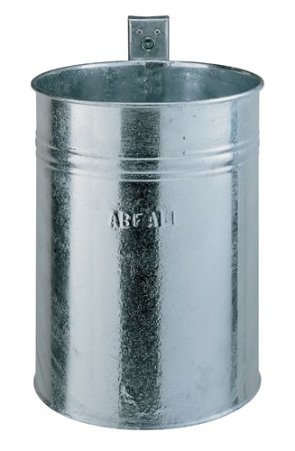 Abfallbehälter H430 x Ø330 mm 35l verzinkt