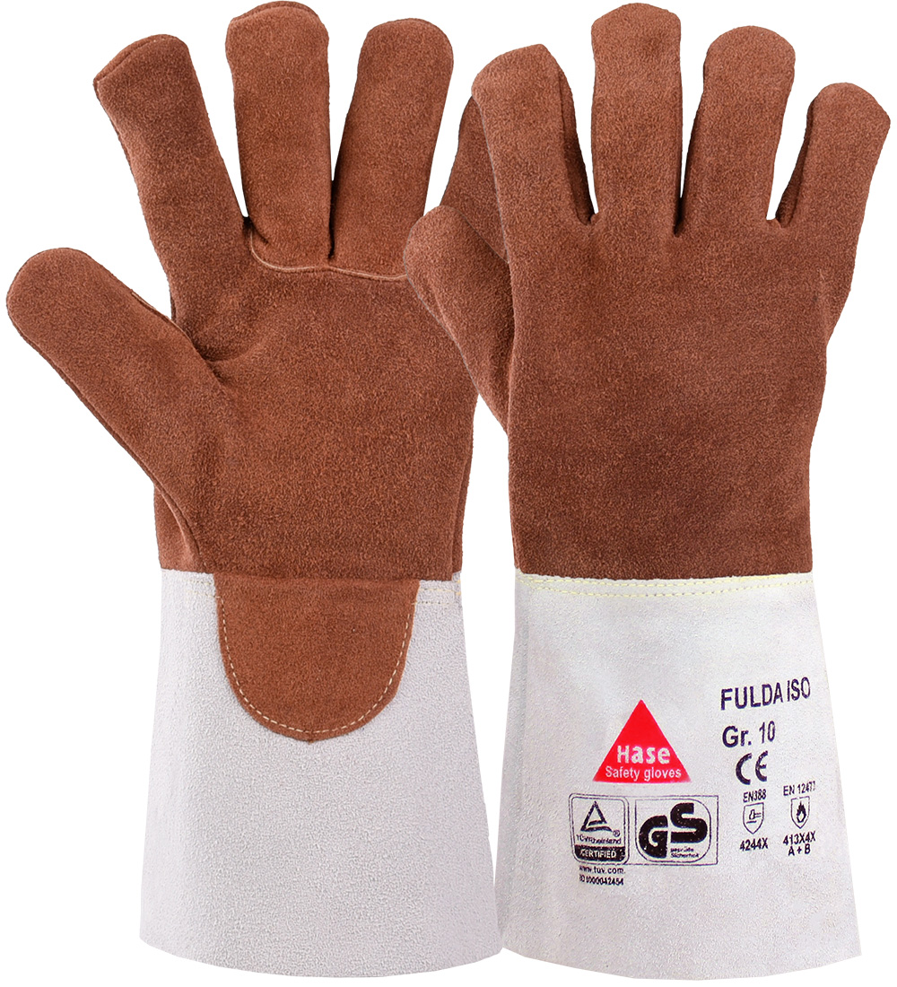 HASE Schweißerhandschuh "Fulda Iso" Nr. 366220, VPE: 6 PA