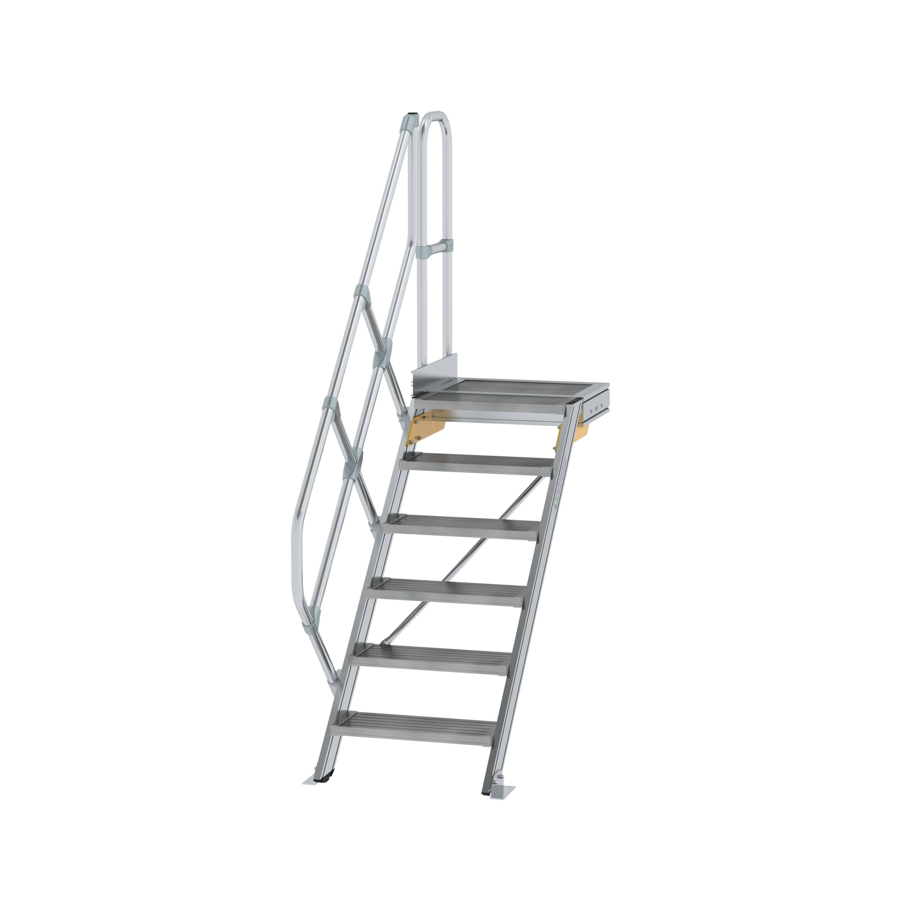 MUNK Treppe mit Plattform 45° Stufenbreite 600 mm  